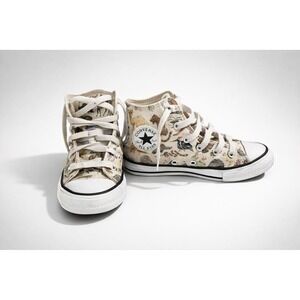 Converse All Star Kids Animal Print High Top Outdoor Adventure Sneakers Shoes-1